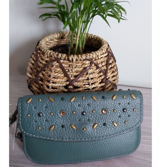 🆕 Embellished COACH Wristlet